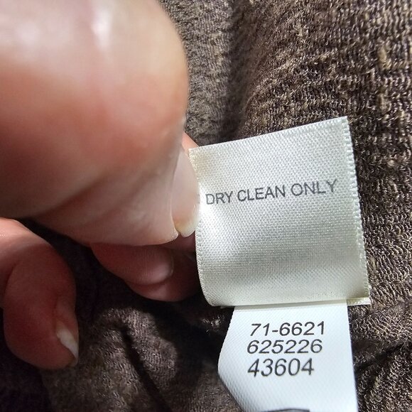 J. Jill Brown Wide-Leg Pants L Hemp/Silk/Organic Cotton Blend Stretch Drawstring - Picture 10 of 10